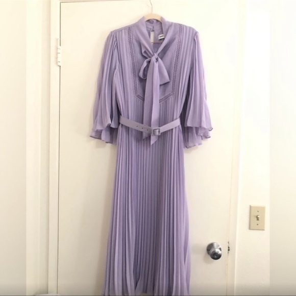 Self portrait Lavender Purple midi elegant dress - Picture 1 of 5